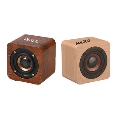 Vintage-Style Wooden Wireless Bluetooth Speaker