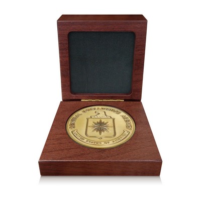 Solid Walnut Medallion Box (2" Coin Rout)