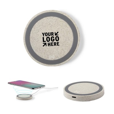 15W Wheat Straw Wireless Charger