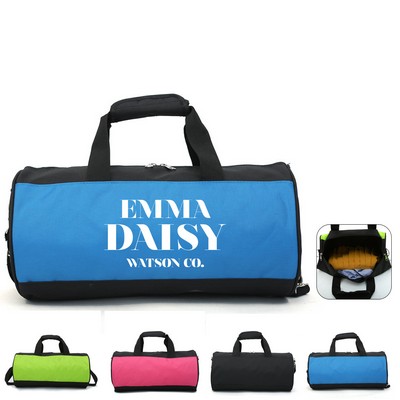 Polyester Travel Duffel Bag with Detachable Shoulder Strap