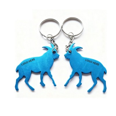 Alpine Goat Keychain Bottle Opener