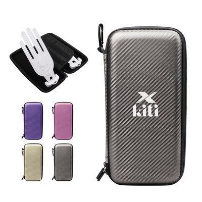 Golf Glove Holder Case With 2 Shapers & Carabiner