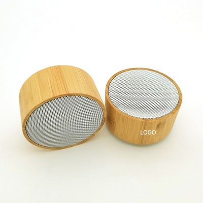 Mini Wooden Bluetooth Speaker Handmade Natural Bamboo Wireless Sound Box Portable High-Bass