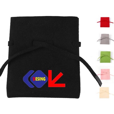 Microfiber Velvet Jewelry Drawstring Pouch