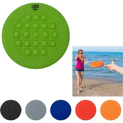 Push Pop Bubble Flying Discs