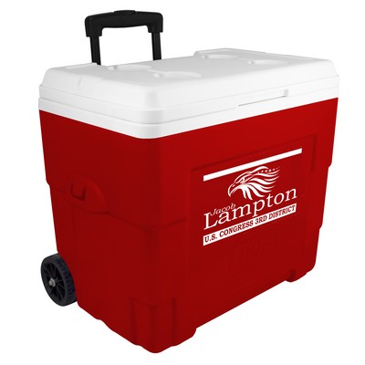 34-Quart NYC® Sierra Wheeled Cooler - Red