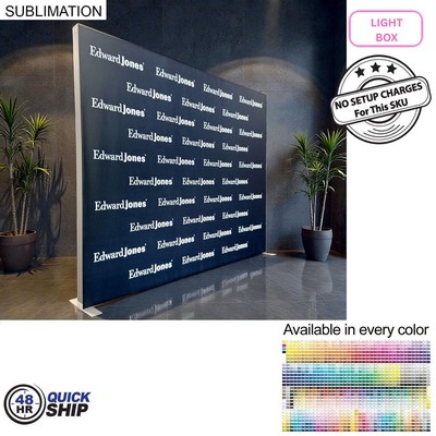 48Hr Quick Ship - Backlit LED Light Box SEG Floor Display WALL Kit, (10'W x 8'H)