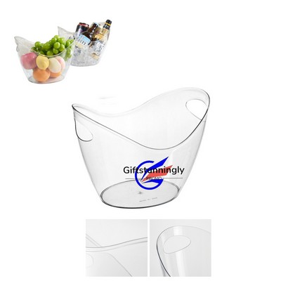 4L Clear PET Beverage Chilling Bucket