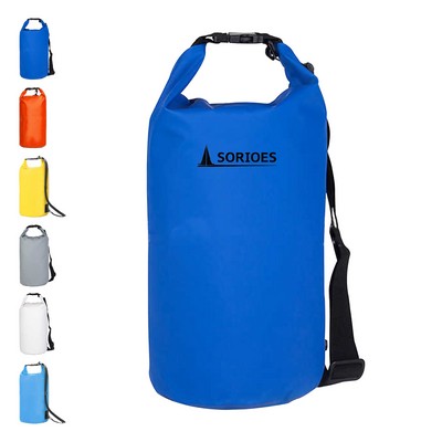 10 Liters Waterproof Dry Bag with Shoulder Strap