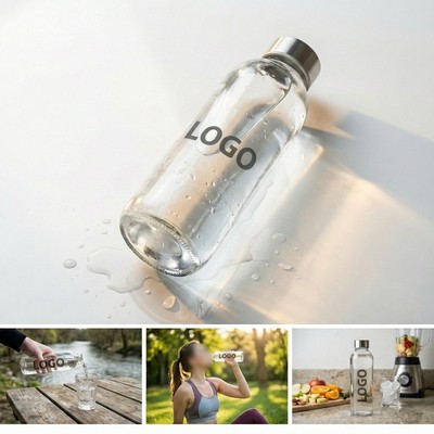 Glass Juice Bottle with Sealed Lid