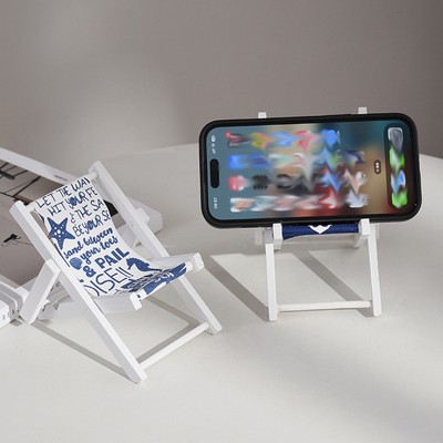 Mini Beach Chair Phone Stand