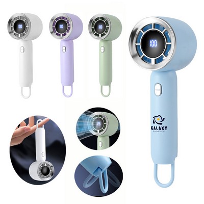 Portable Handheld Fan With Handle Ring
