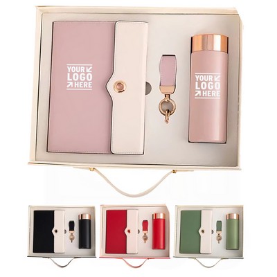 3-in-1 Two-Tone Gold Accent Business Gift Set