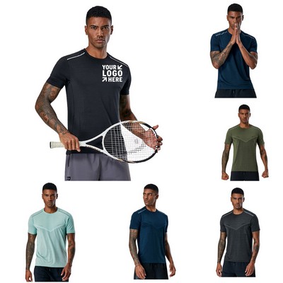 M to 4XL Summer Breathable Ice Silk Sports T Shirt