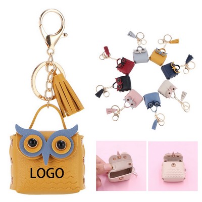 Mini Owl-Shaped Keychain
