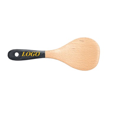 Painted Handle Round Rice Spoon