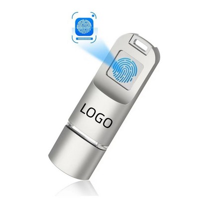 64GB Fingerprint Unlock Type C Flashing Drive