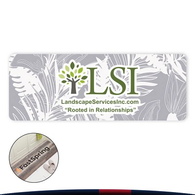BlissTread Custom Graphic Flannel Runner Rug 1.5' X 4'