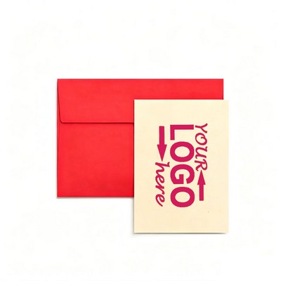 Self-Adhesive Seal Kraft Paper White Card Invitation Envelope