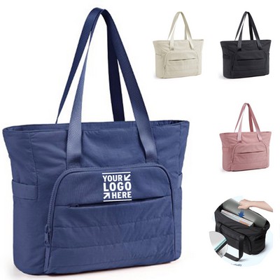 Versatile Quilted Travel Tote Bag