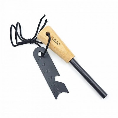 Portable Outdoor Flint Fire Starter Survival Magnesium Rod Ignition Tool Camping Fire Steel