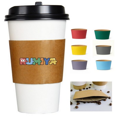 Kraft Paper Coffee Cup Sleeve
