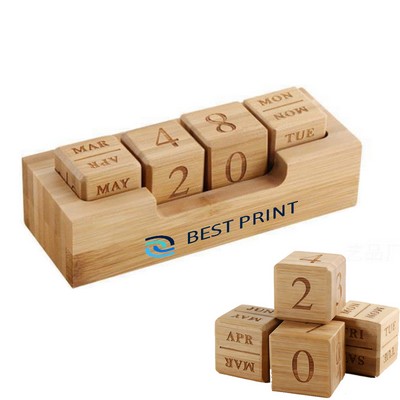 Wooden Flip Calendar Block