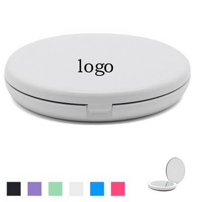 Small Round Plastic Makeup Mirror For Daily Travel