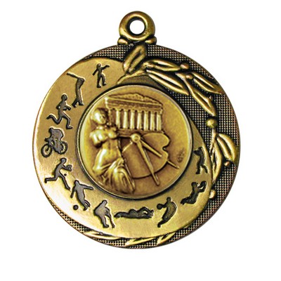 Stock Sport Silhouettes 2" Medal- Arts