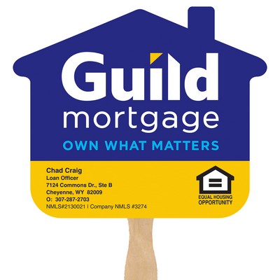 Single Side House Shaped Fan