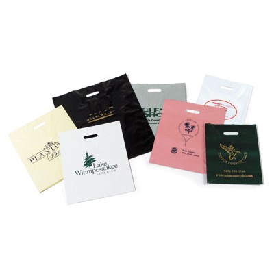 Patch Handle Plastic Bag (15"x18"x4")