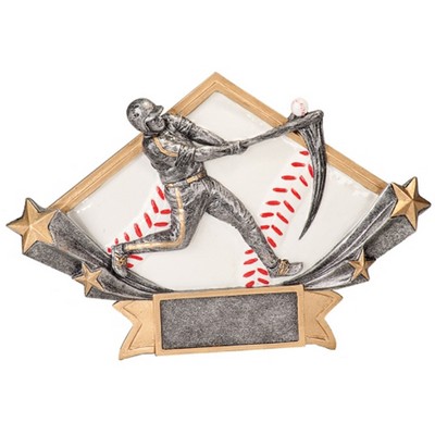Baseball Diamond Star Trophy (4¼"x6¼")