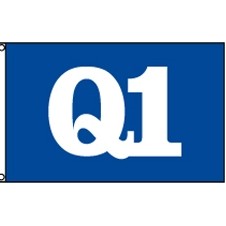 Q1 Blockout Polyester Flag (5'x8')
