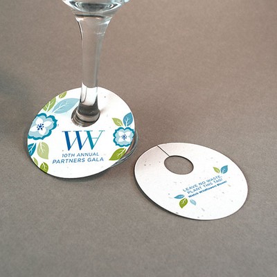 Double-Sided Wine Glass Tags