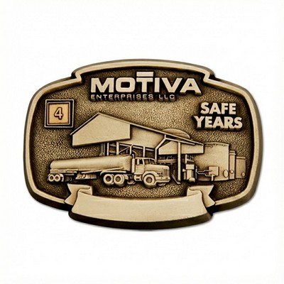 Lost Wax Cast Small Size Solid Brass Satin Finish Buckle (Less than 2")
