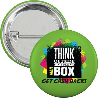 2-1/4" Round Safety Pin Button