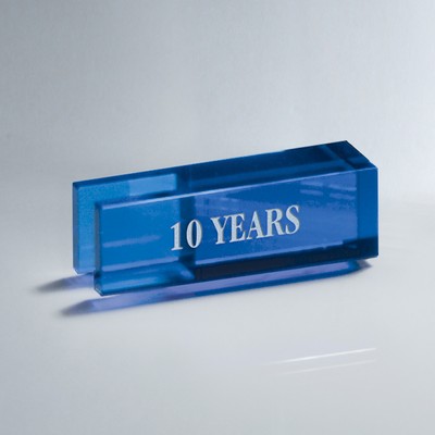 Glass Bar with Silver Color-Fill