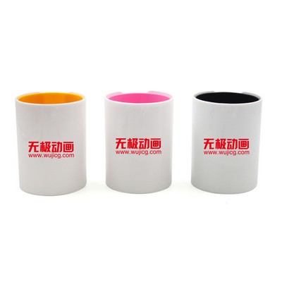 Cylinder Double Wall 2 Colors Pen Container