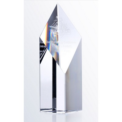 Crystal Super Diamond Tower, Small (4"x8"H)