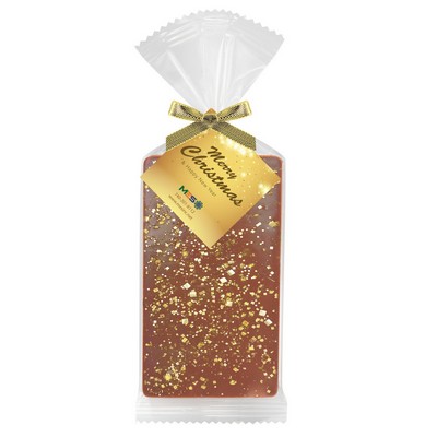 Belgian Chocolate Bar Gift Bag - Gold Flakes