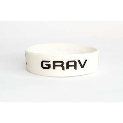 1" Deboss-Fill Silicone Wristbands