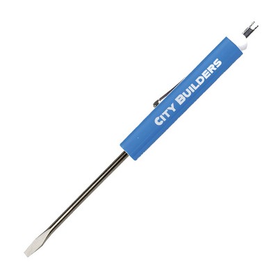 Pocket Screwdriver 1/8" Flat Blade + Valve Stem Top