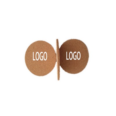 Natural Cork Drink Coasters Set