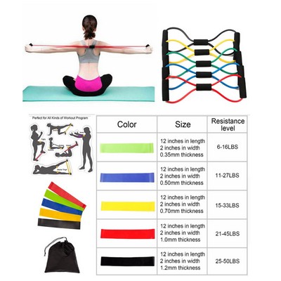 iBank ® Fitness Resistance Bands Set + Chest Expander Band