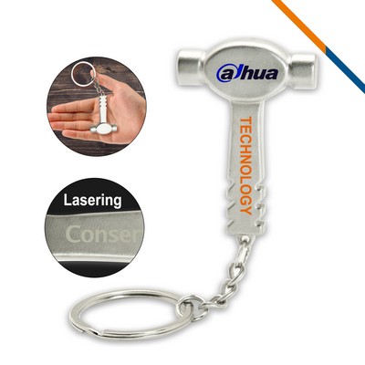 Silver Mallet Keychain