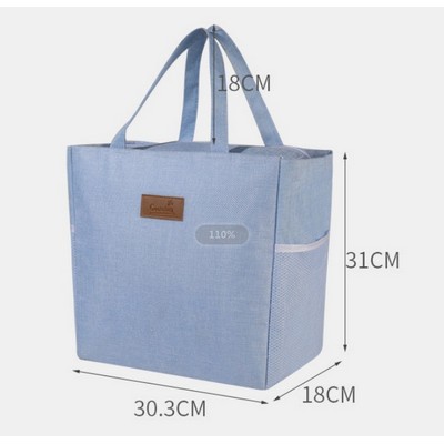 Non woven Reusable Insulated Totes Lunch Cooler Carry bag