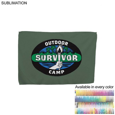 "Survivor" Themed Sublimated Microfiber Suede Cooling towel, (12"x18")