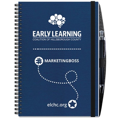 Alligator Embossed Journal Planner w/Pen (7"x 10")