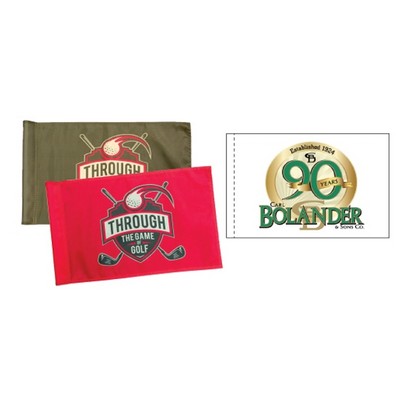 Double Face Tournament Sponsor Flag w/Golf Tube And Innerliner (14"x20")