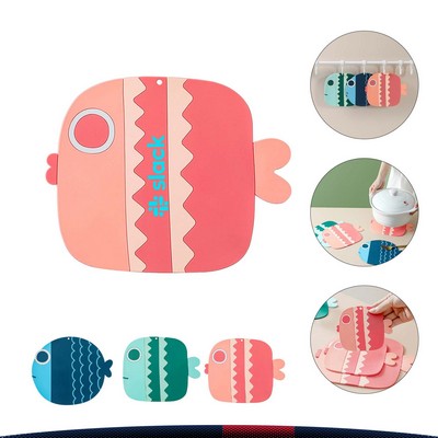 Cartoon Fat Fish Heat Shield (115*90mm)